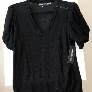 Karl Lagerfeld Blouse Size Medium Chic Career Office Top